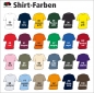 Preview: T-Shirts mit einfarbigem Direkt-Druck, 100% Baumwolle